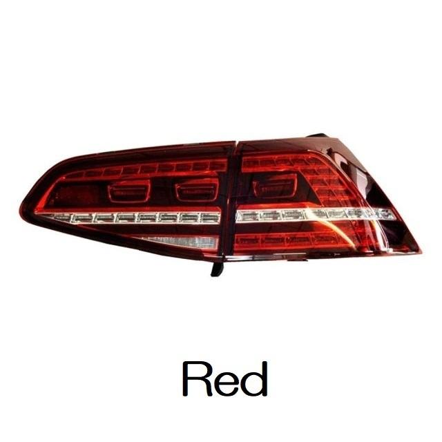 LED テールライト ゴルフ GOLF7 5G フォルクスワーゲン 前期型 シーケンシャルウィンカー AOKEDING タイプC レッド_2