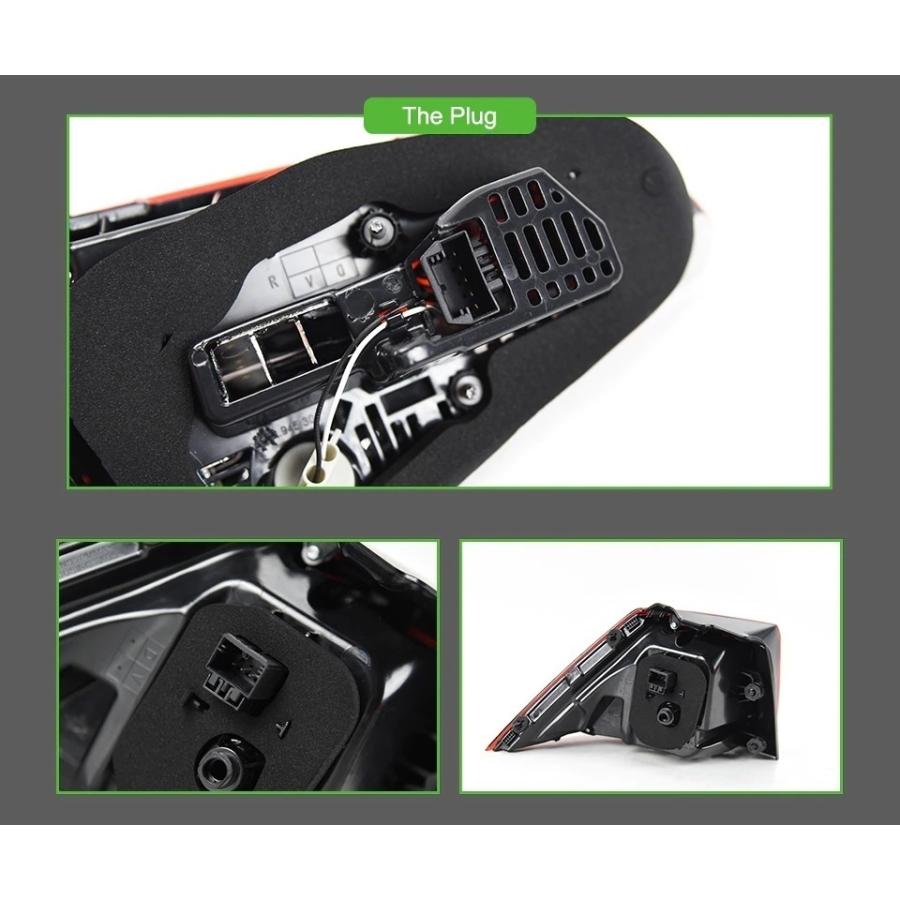 LED テールライト ゴルフ GOLF7 5G フォルクスワーゲン 前期型 シーケンシャルウィンカー AOKEDING タイプC レッド_6