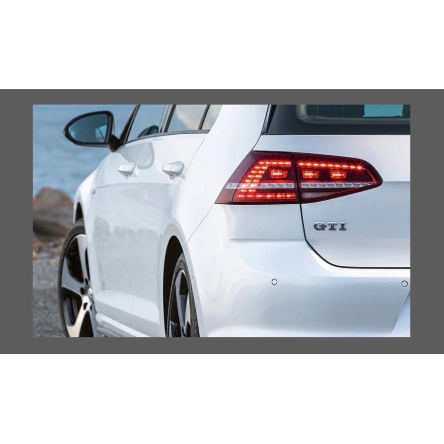 LED テールライト ゴルフ GOLF7 5G フォルクスワーゲン 前期型 シーケンシャルウィンカー AOKEDING タイプC レッド_7