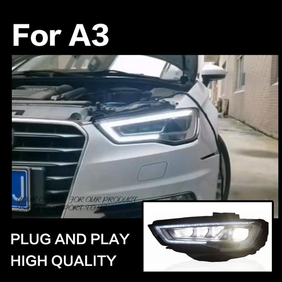 ヘッドライト アウディ 8V A3 S3 LED '13-'16 クリア AKD