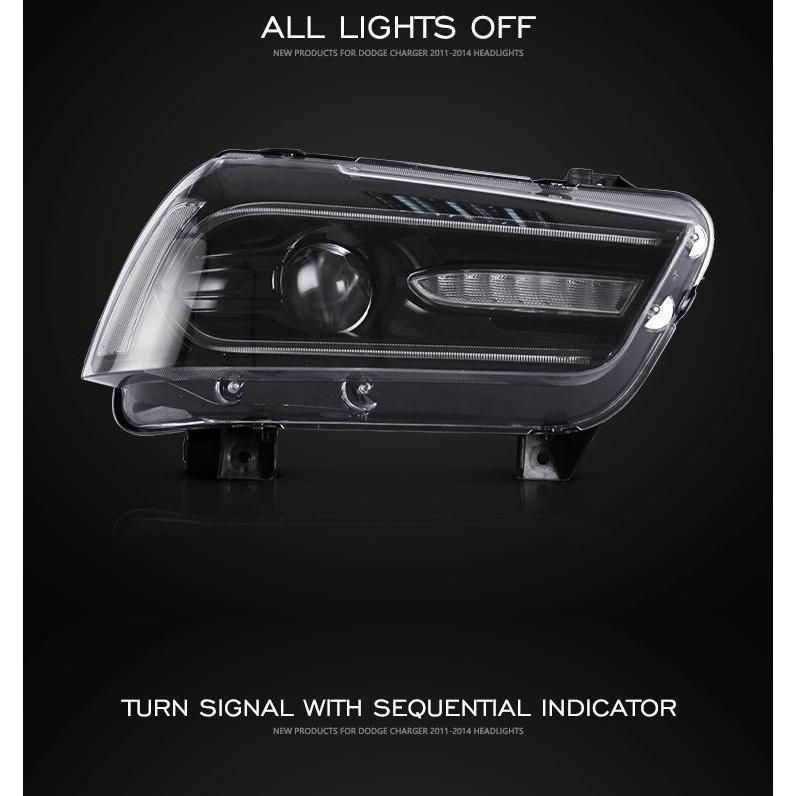 ダッジ（DODGE） ヘッドライト チャージャー LD '11-'14 LED クリア