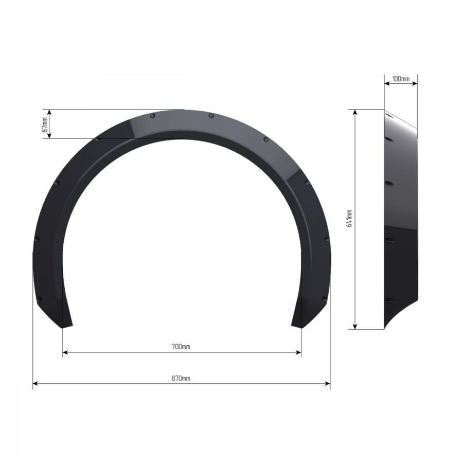 シビック オーバーフェンダー FD2 100mm タイプR ABS製 左右2枚セット