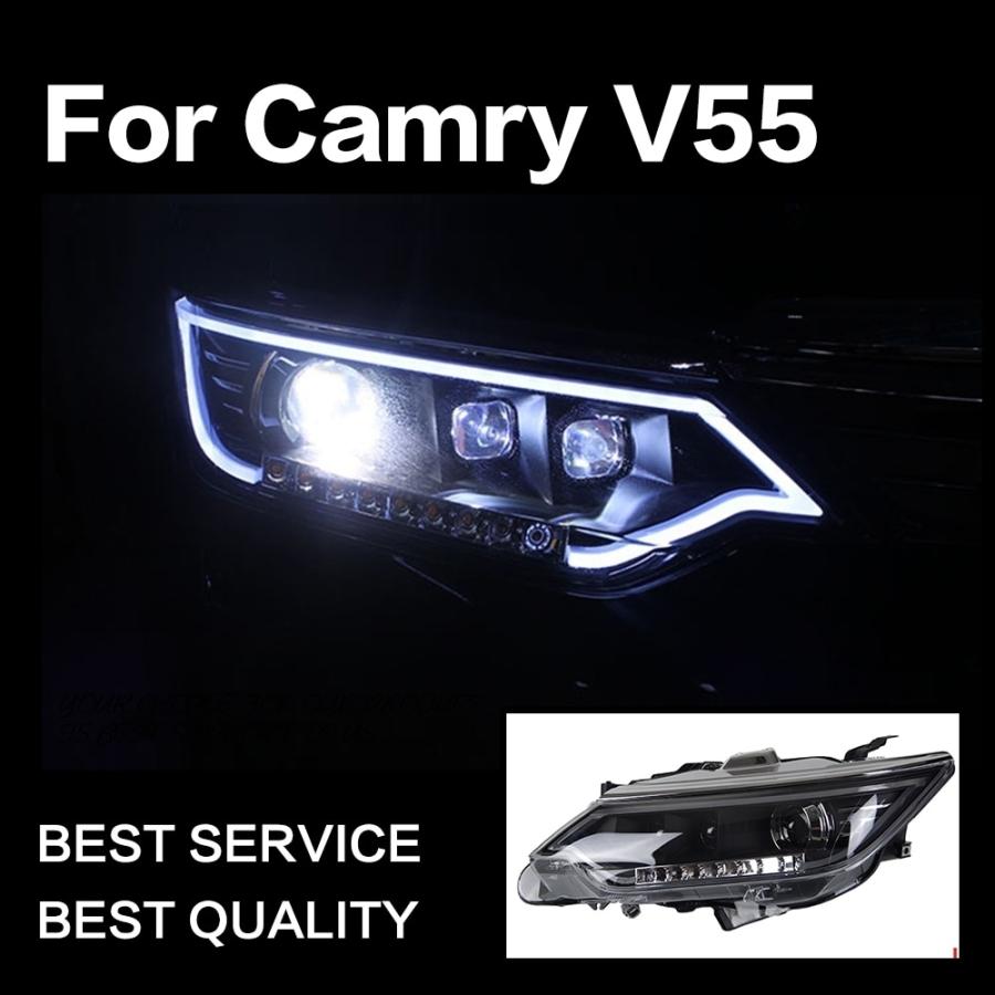 カムリ ヘッドライト 50系 LED '14-'17 後期型 2 2AR-FXE トヨタ AKD