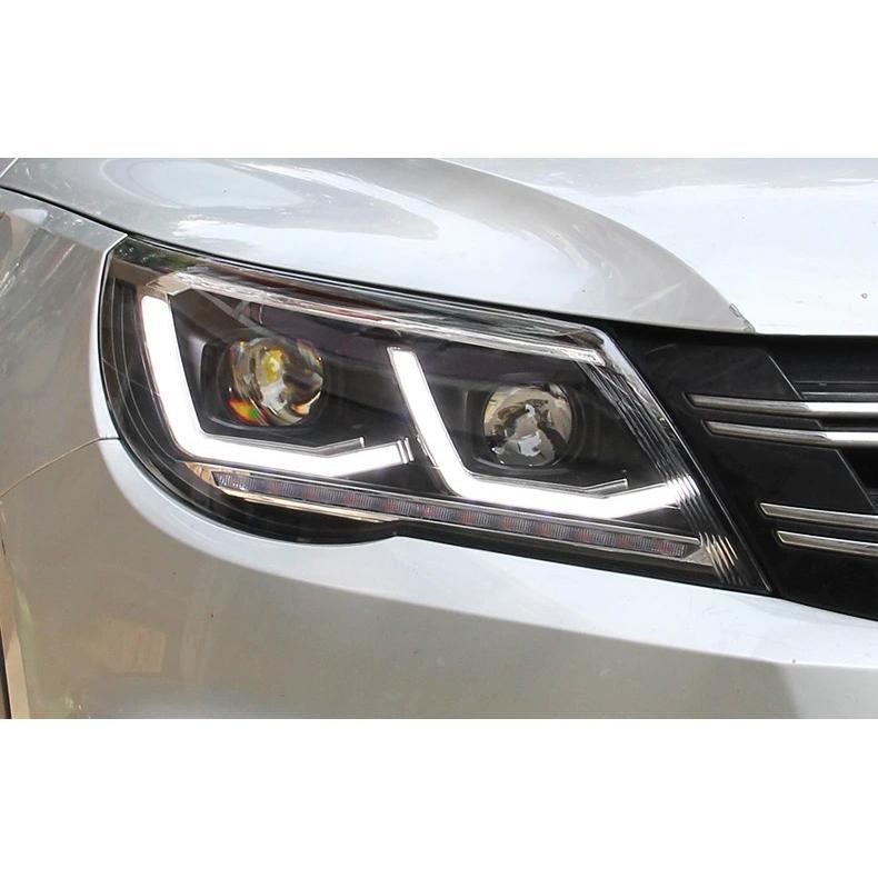 LED ヘッドライト ティグアン 5N フォルクスワーゲン '08-'11 前期 シーケンシャルウィンカー AOKEDING タイプC クリアの画像