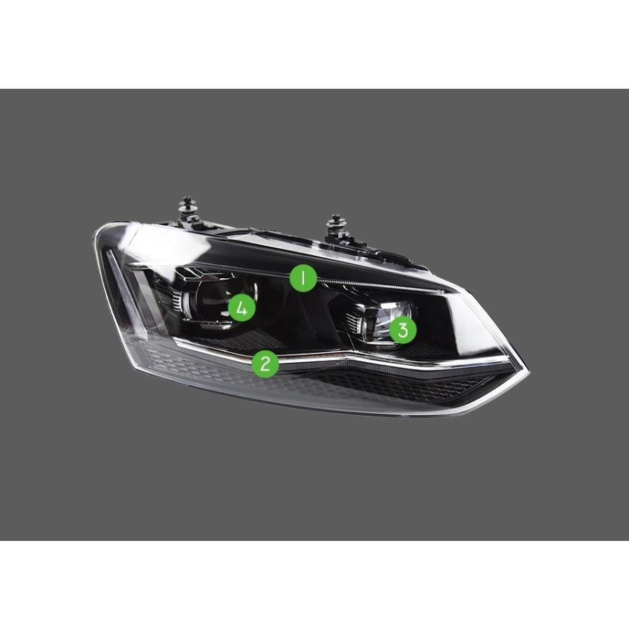 フォルクスワーゲン（Volkswagen） LED ヘッドライト ポロ POLO 6R