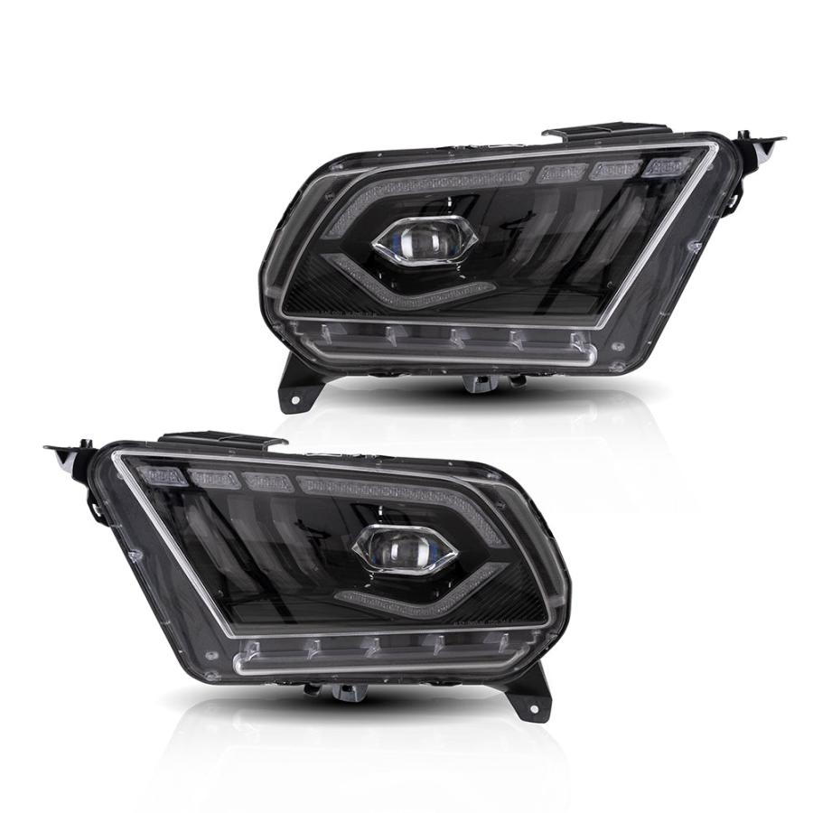 LED ヘッドライト マスタング 05-14 フォード シーケンシャルウィンカー クリア VLAND