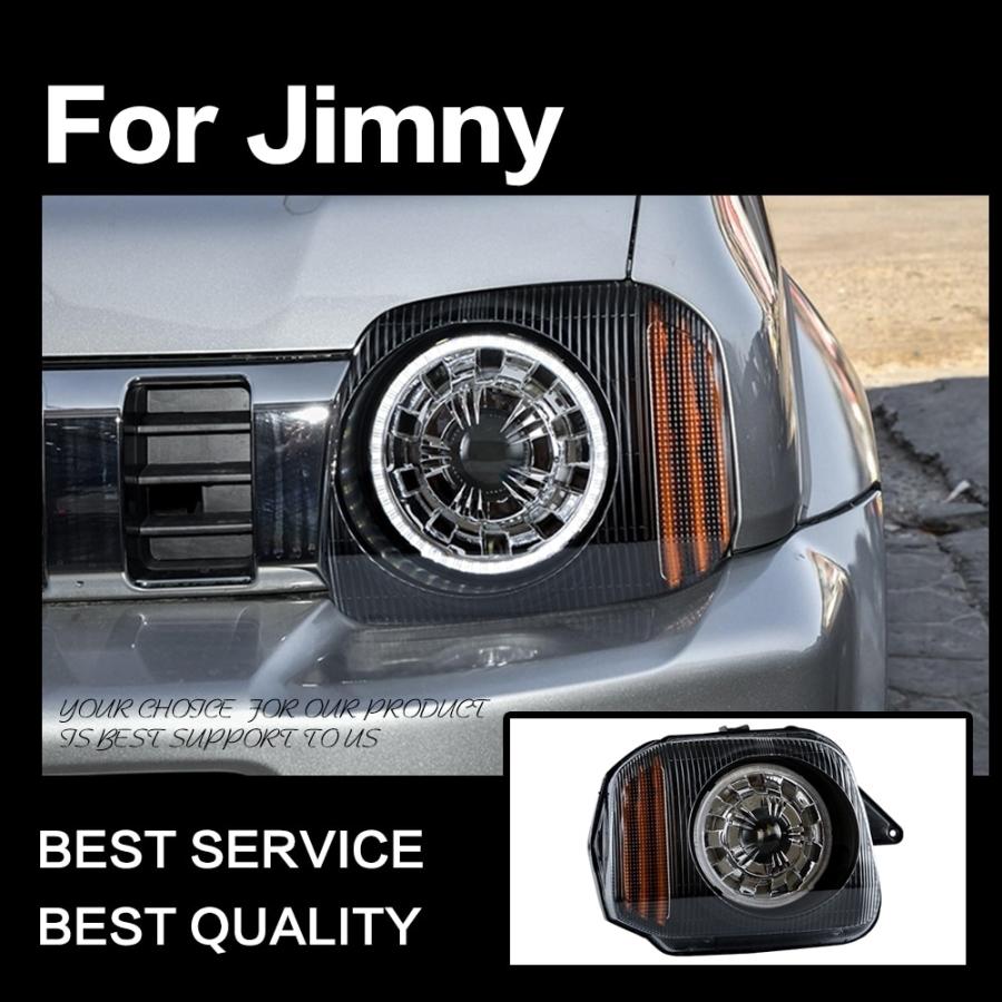 ヘッドライト JB33 ジムニー LED シエラ '07-'17 シーケンシャルウィンカー クリア スズキ AKD
