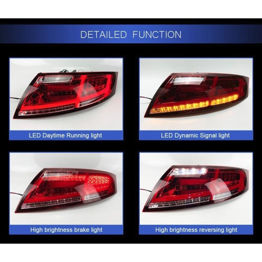 USED テールライト AUDI アウディ TT 8J テールランプ 06-12 LED シーケンシャルウィンカー スモーク AOKEDING 【ZYX1744566958】(60807円)