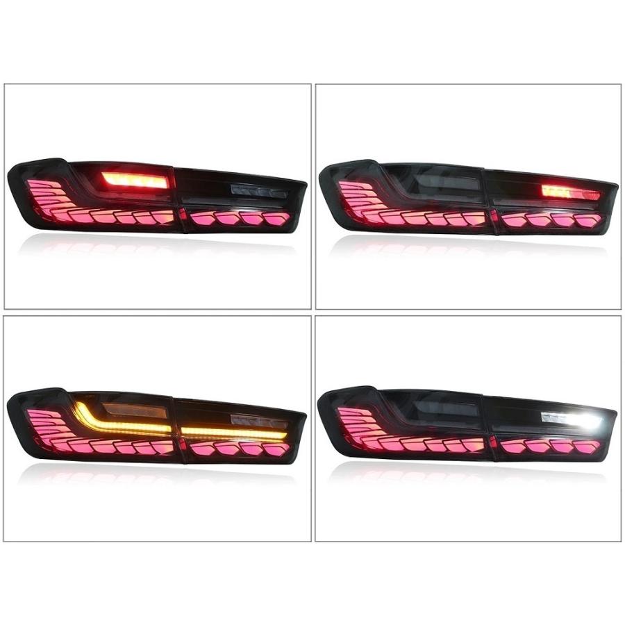 LED テールライト BMW 3シリーズ M3 G20 シーケンシャルウィンカー テールランプ AOKEDING タイプA レッドの画像