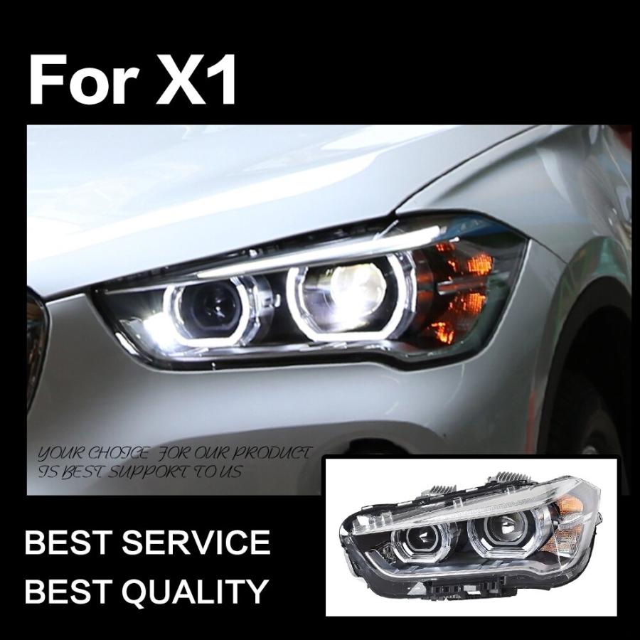 ヘッドライト BMW X1 F48 LED '15-'18 クリア AKDの画像