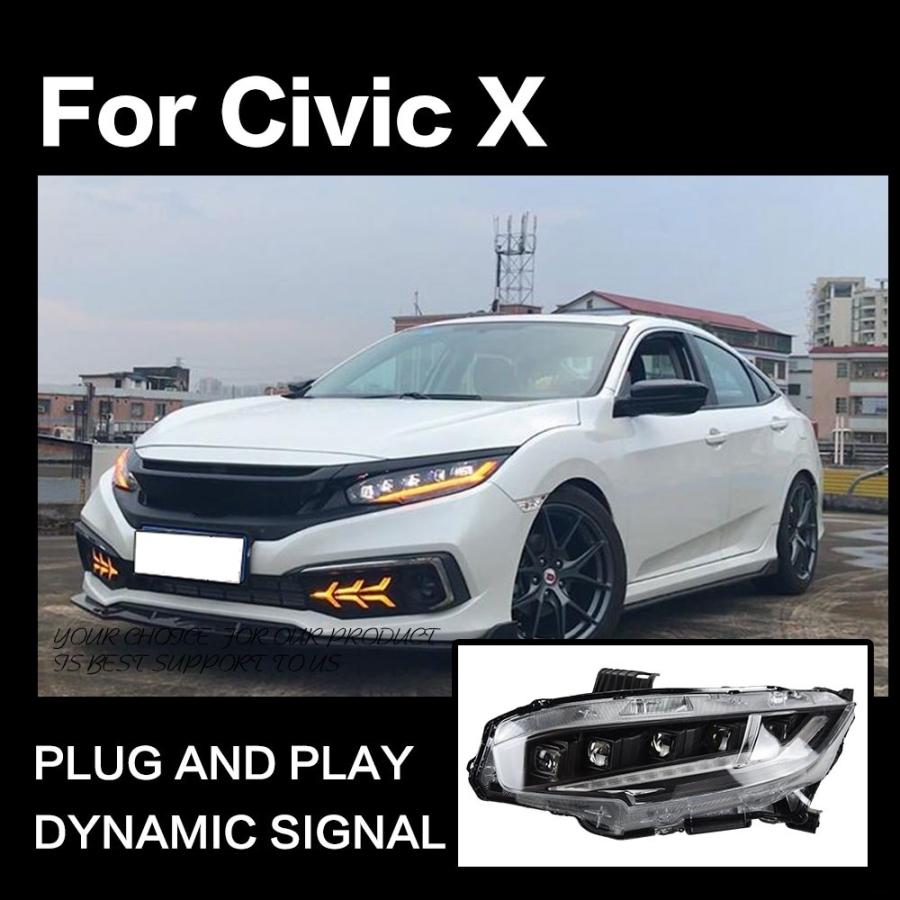 シビック FK8 FK7 FC1 LED ヘッドライト 左右 ヘッドランプ