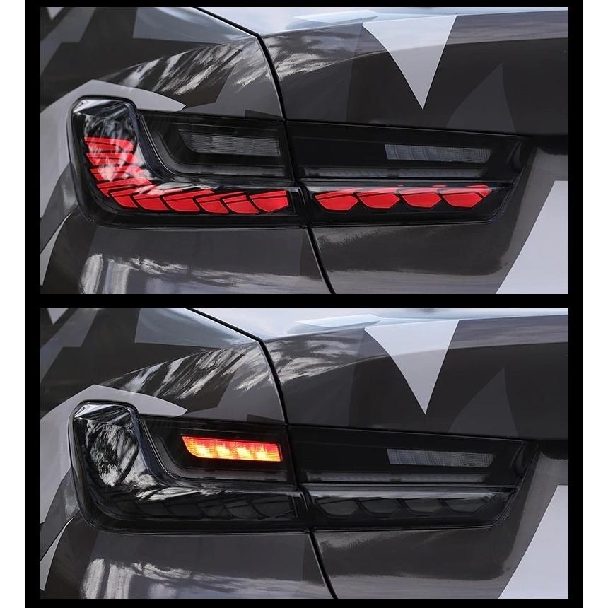 LED テールライト BMW 3シリーズ M3 G20 シーケンシャルウィンカー テールランプ AOKEDING タイプA スモークレッドの画像