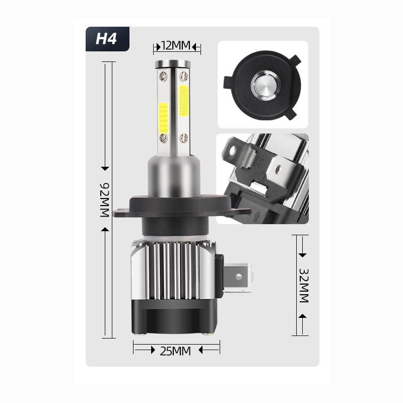 ヘッドライトバルブ ロービーム ルークス ML21S 日産 4面 LED H4 6000K 30000lm SPEVERT製