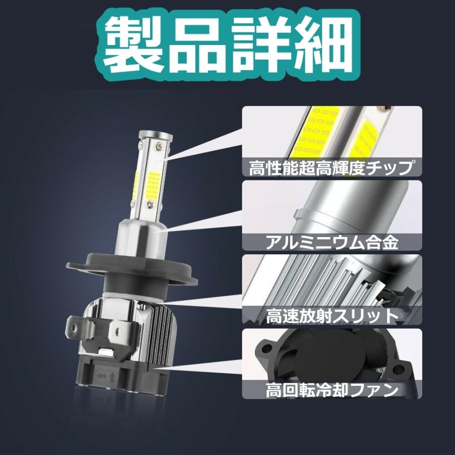 ヘッドライトバルブ ロービーム ルークス ML21S 日産 4面 LED H4 6000K 30000lm SPEVERT製