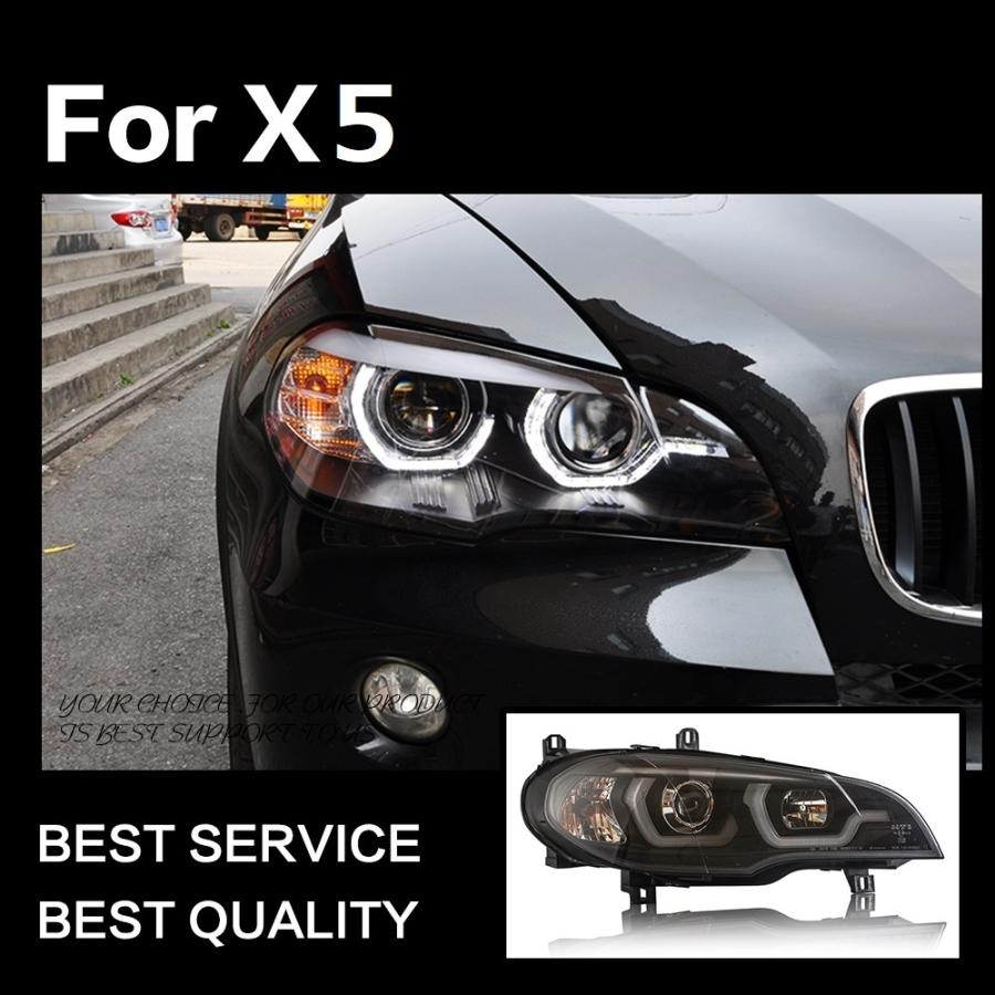 ヘッドライト BMW X5 E70 LED '07-'13 クリア AKD