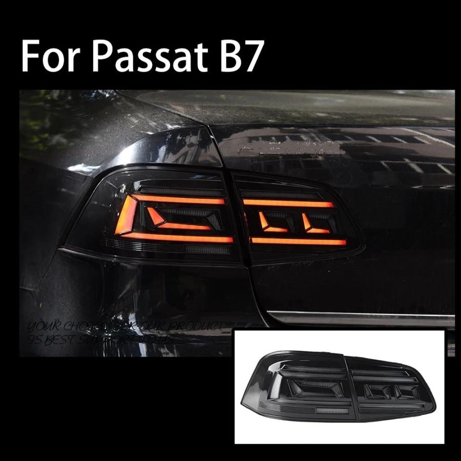 LED テールライト パサート B7 フォルクスワーゲン シーケンシャルウィンカー AOKEDING タイプA レッド