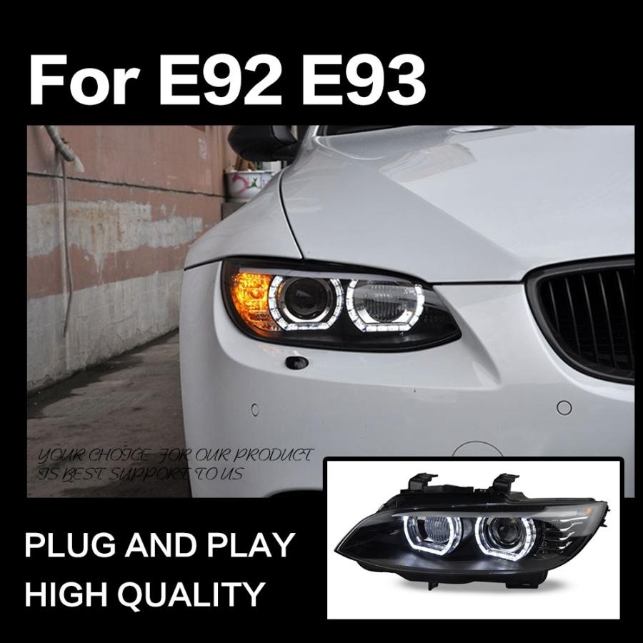 ヘッドライト BMW E92 E93 3シリーズ LED '06-'12 クリア AOKEDING LED