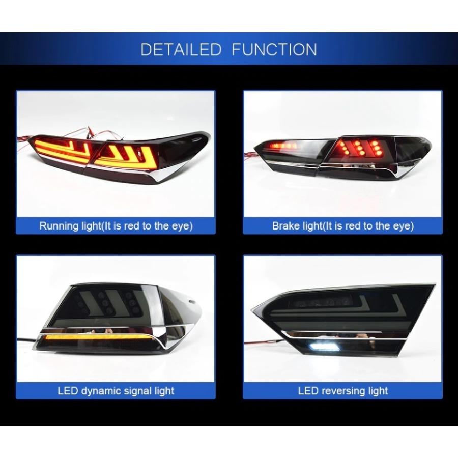 カムリ テールライト 70系 テールランプ LED スモーク シーケンシャル