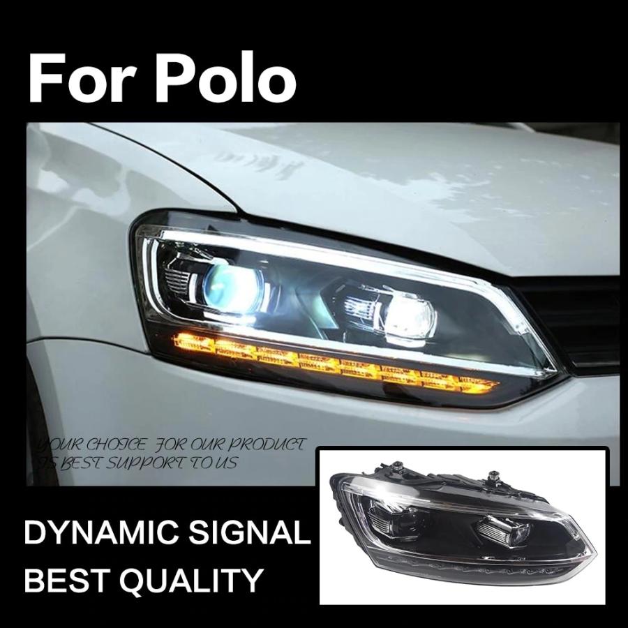 ロビン　VW 6Rポロ VLAND useka ヘッドライト フォルクスワーゲン LED ヘッドライト ポロ 6R シーケンシャル