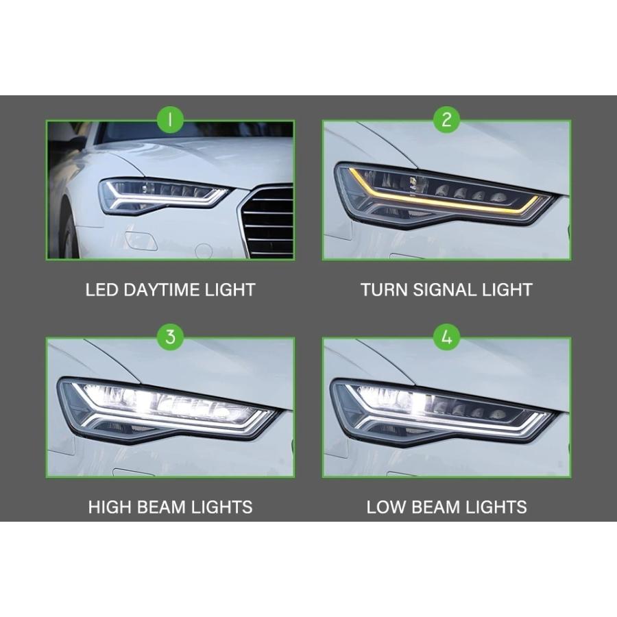アウディ A6 4G LED ヘッドライト左側前期型純正 LEDヘッドランプ Audi（アウディ） LED ヘッドライト A6 4G C7 '11-'14 前期型