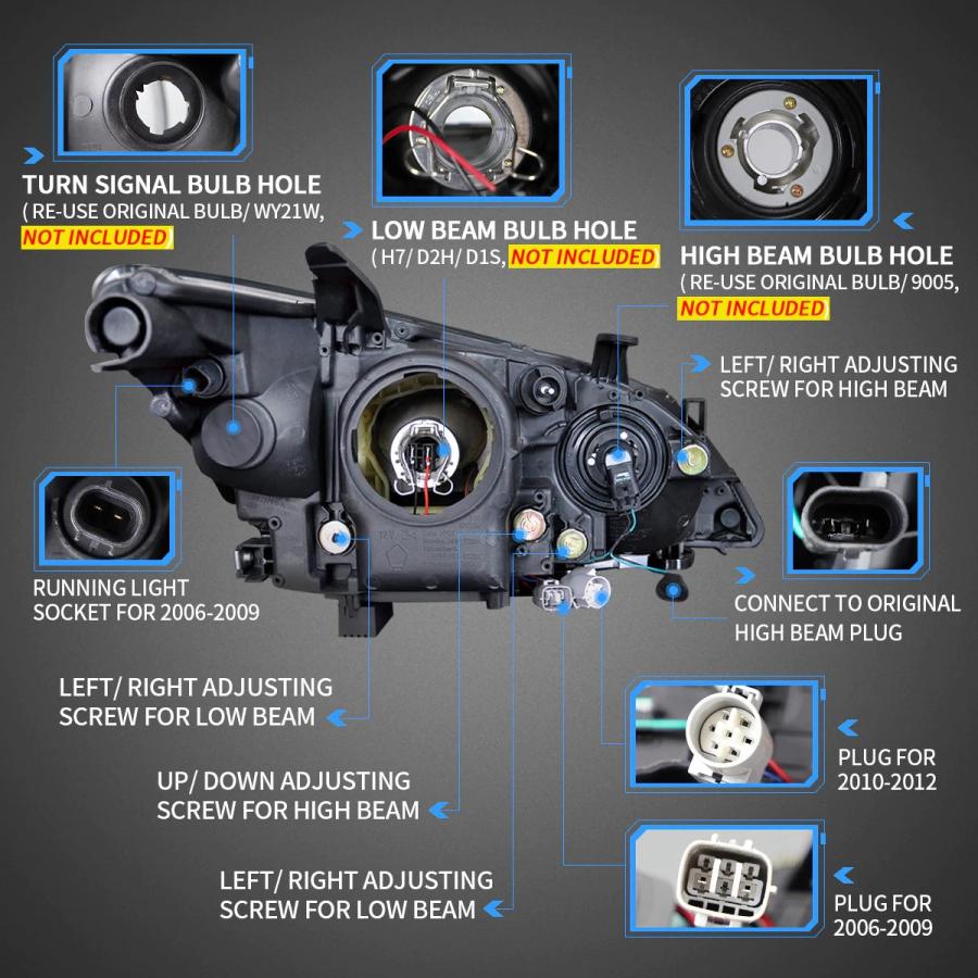LED ヘッドライト ES ES350 10-12 レクサス クリア VLAND