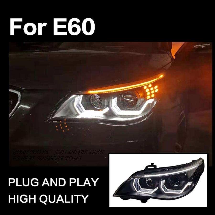 ヘッドライト BMW E60 5シリーズ LED '03-'10 クリア 2 AKDの画像