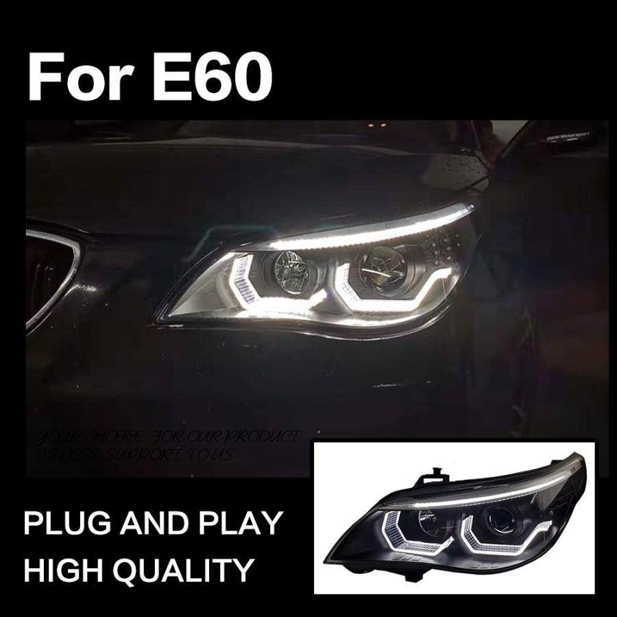 ヘッドライト BMW E60 5シリーズ LED '03-'10 クリア 2 AKDの画像