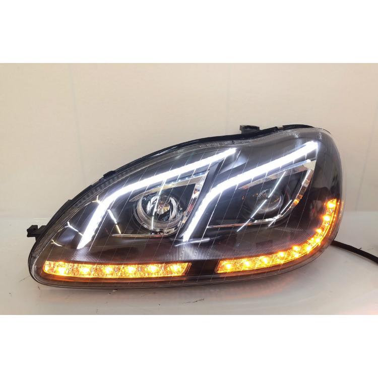 ヘッドライト メルセデス・ベンツ W220 Sクラス LED '98-'05 シーケンシャルウィンカー クリア AKDの画像