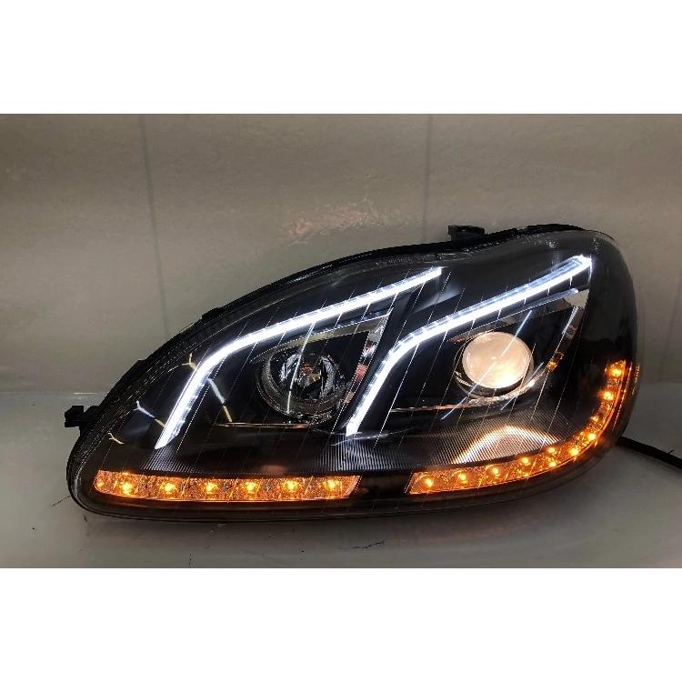 ヘッドライト メルセデス・ベンツ W220 Sクラス LED '98-'05 シーケンシャルウィンカー クリア AKDの画像