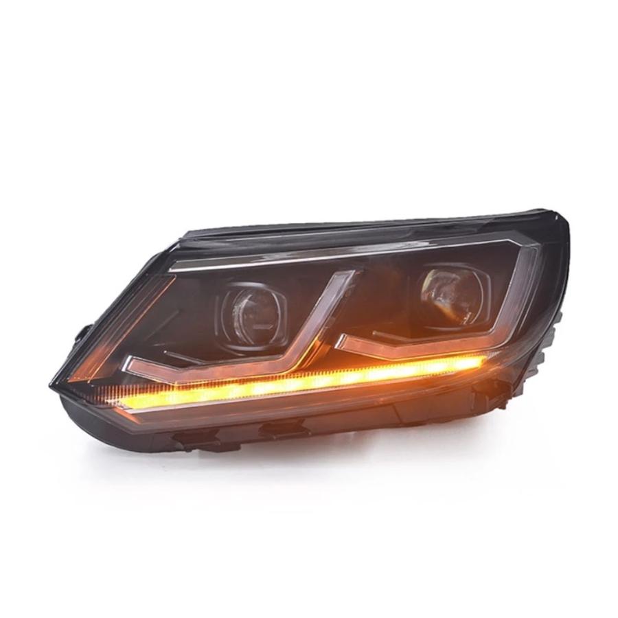 LED ヘッドライト ティグアン 5N フォルクスワーゲン '11-'16 後期 シーケンシャルウィンカー AOKEDING タイプB クリアの画像