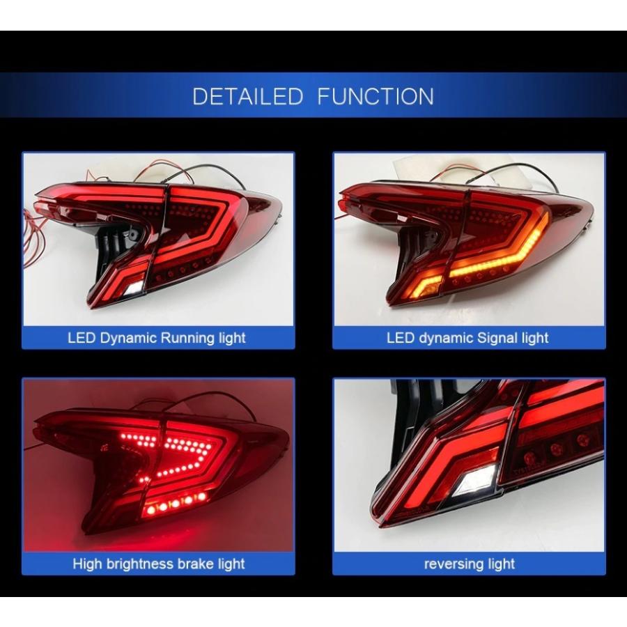 C-HR テールランプ NGX10 NGX50 ZYX10 LED CHR レッド シーケンシャル