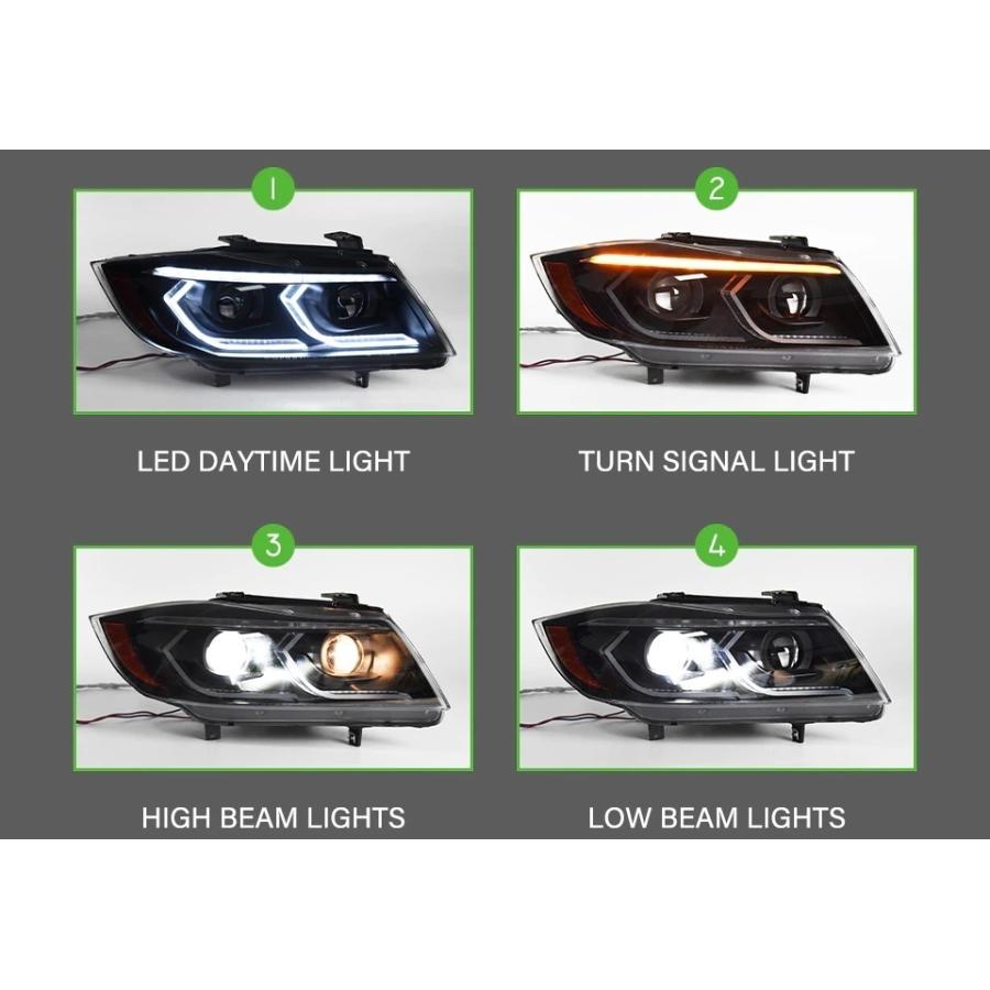 BMW LED ヘッドライト BMW 3シリーズ E90 E91 '05-'12 シーケンシャル