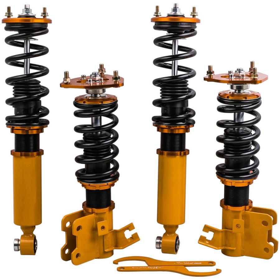 車高調 シルビア 180sx S13 サスペンション 全長調整式 イエロー 日産 Maxpeedingrods Nif3f4d 510supply ヤフーショッピング店 通販 Yahoo ショッピング