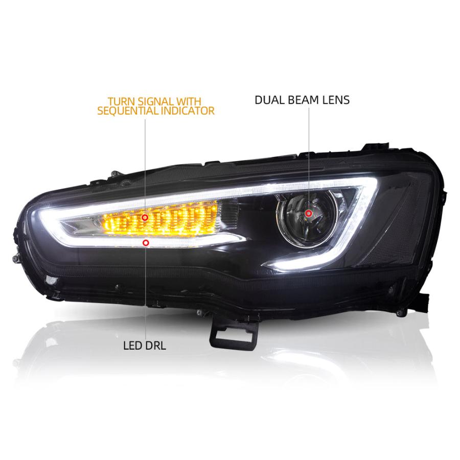 三菱（MITSUBISHI） LED ヘッドライト ランサーエボリューション