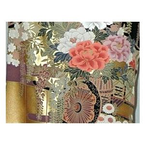 留袖レンタル ゆったりサイズ 大きいサイズ ヒップ108cm位まで 11号〜17号位迄 結婚式  正絹 黒留袖 ワイド 2L 3L 留め袖  rt218 |  | 01