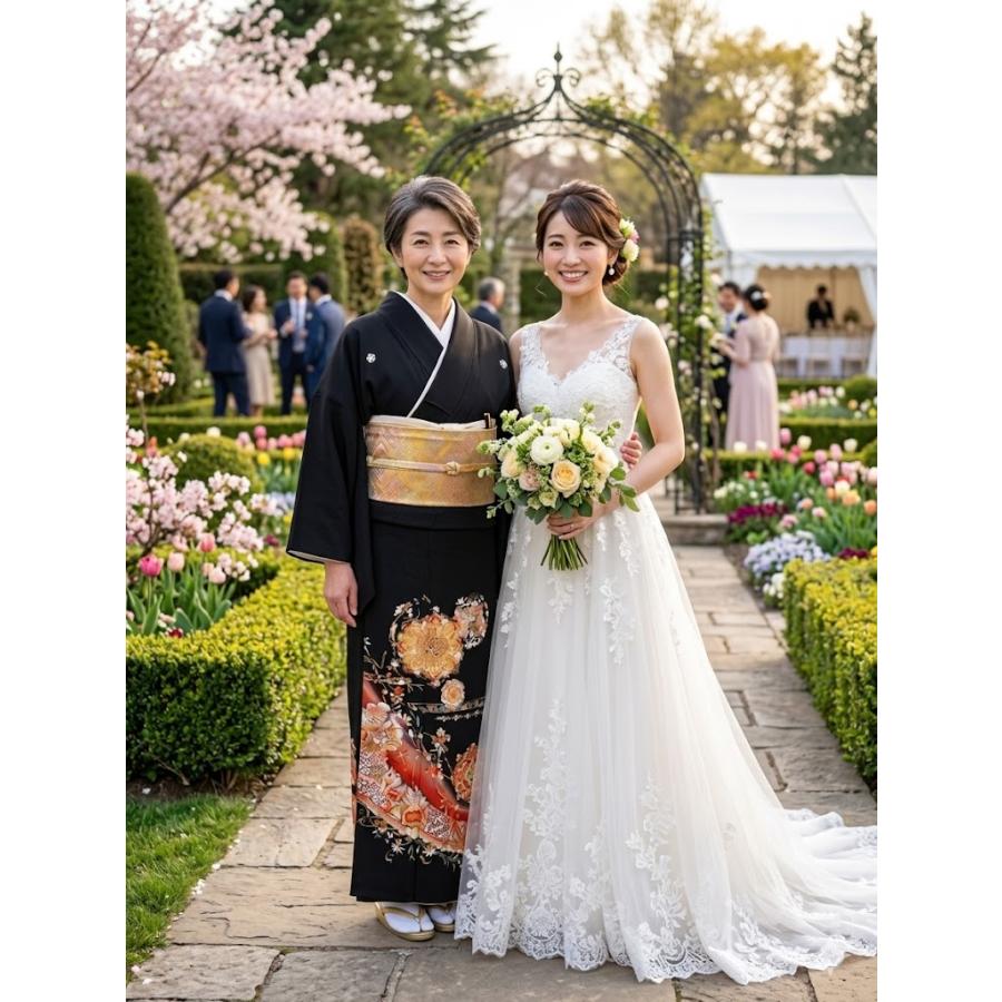 大きいサイズ 留袖レンタル H126cm位まで 17〜25号位迄 ビッグサイズ 結婚式 正絹  4L 5L 広幅 留め袖 人気  rt246 |  | 02
