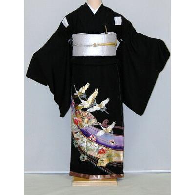 大きいサイズ 留袖レンタル H122cm位まで 15〜23号位迄 ビッグサイズ 結婚式 正絹 4L 5L 広巾 留め袖 人気 rt247