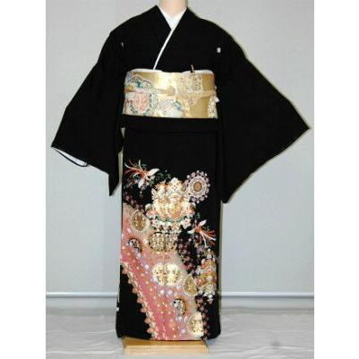 大きいサイズ 留袖レンタル H130cm位まで 23〜27号位迄 ビッグサイズ 結婚式 正絹 4L 5L 広幅 留め袖 人気 rt252