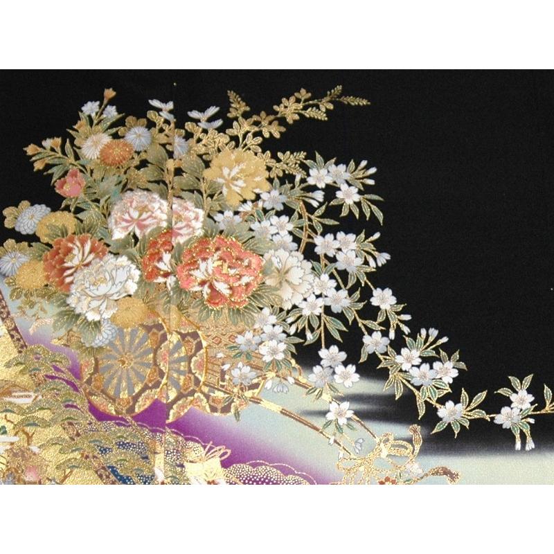 大きいサイズ 留袖レンタル H130cm位まで 19〜27号位迄 ビッグサイズ 結婚式 正絹  4L 5L 広巾 留め袖 人気  rt253 |  | 03