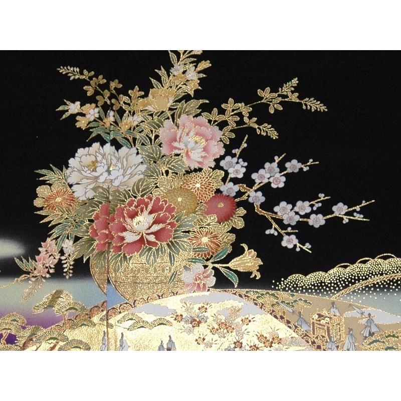 大きいサイズ 留袖レンタル H130cm位まで 19〜27号位迄 ビッグサイズ 結婚式 正絹  4L 5L 広巾 留め袖 人気  rt253 |  | 05