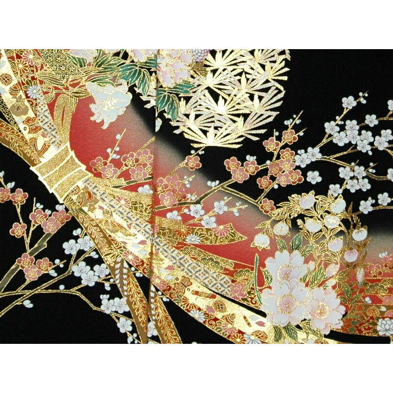 大きいサイズ 留袖レンタル H130cm位まで 19〜27号位迄 ビッグサイズ 結婚式 正絹  4L 5L 広幅 留め袖 人気  rt254 |  | 05