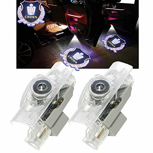 Minile カーテシランプ ドアウェルカムライト カーテシライト LEDロゴ投影 180系200系210系クラウン シリーズ カーテシ 車用ドアラン