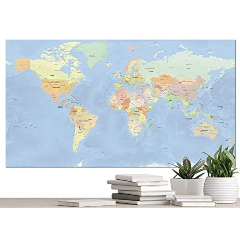 世界地図 ポスター 英語 大きいサイズ オフィス インテリア スタンダード Lサイズ World Map Big Poster Hotdog ステッカー Www Linenexpress Ca