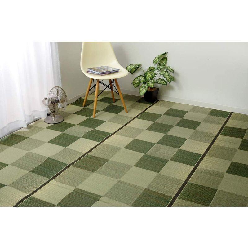今日の超目玉 ブロック2 カーペット ラグ い草 イケヒコ 約140 0cm 800 日本製 グリーン その他カーペット ラグ マット Shivrai Co In