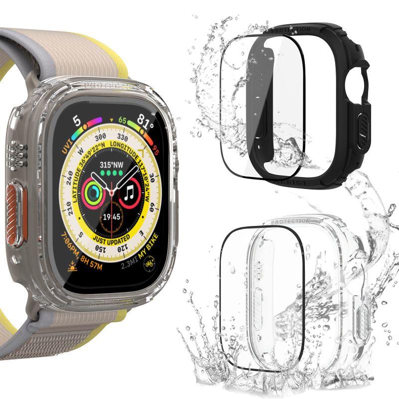 クリスマスローズ Apple Watch ultra 49mm ケース【2枚】 Compatibl 通販 Apple Watch Ultra 49mm ケース アップルウォッチ カバー