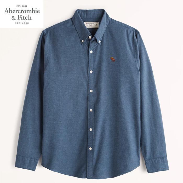 Abercrombie アバクロ メンズ 長袖シャツ 刺繍ワンポイント Ab765 ブルー Ab765 5445 Yahoo 店 通販 Yahoo ショッピング