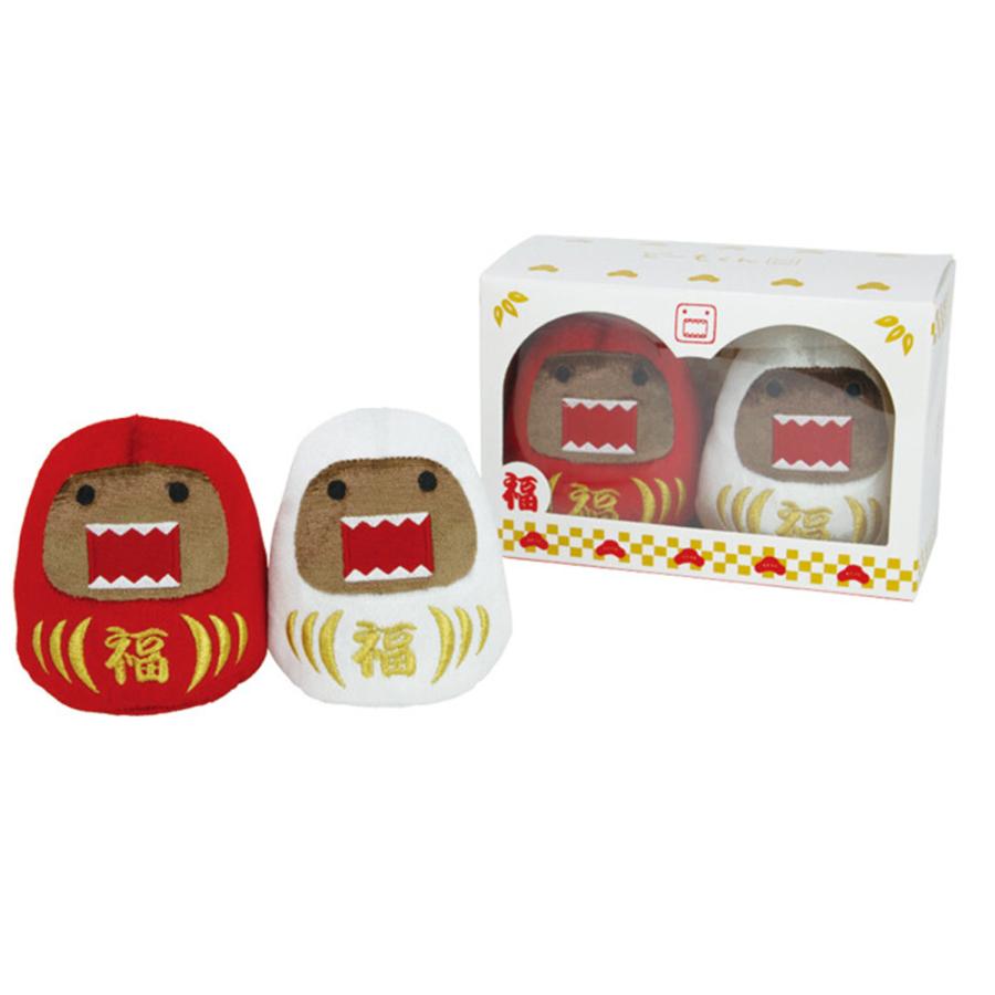 どーもくん 紅白だるまセット ぬいぐるみ Sekiguchi NHK公式 domo02