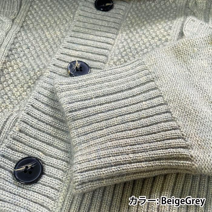 5445 暖か　カーディガン　ケーブル編み　ざっくり　ニット メンズ　five102 爆買 |  | 02