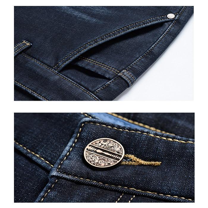 暖か裏起毛 パンツ  ジーンズタイプ デニム メンズ レディース 28-38インチ対応 爆買 |  | 04