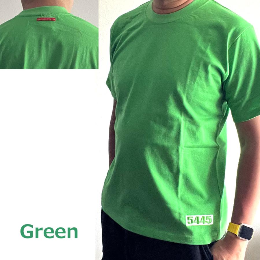 5445オリジナル　メンズ　半袖 Tシャツ　大きめ 左袖ワンポイント　five18 爆買 |  | 02